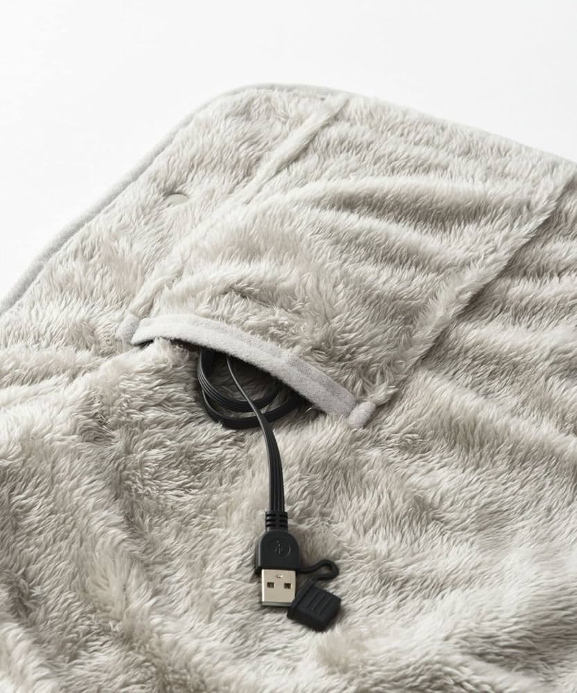 Amazon.co.jp : BRUNO ブルーノ USB 3WAYブランケット BC カーキ